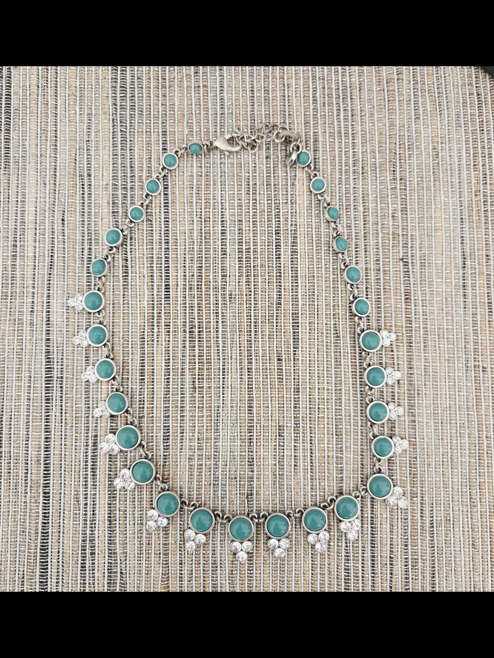 🟡 Teal Jeweled Necklace